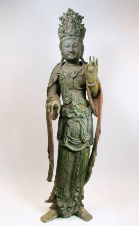 A BEAUTIFUL CHING DYNASTY SCULPTURE OF QUANYI
