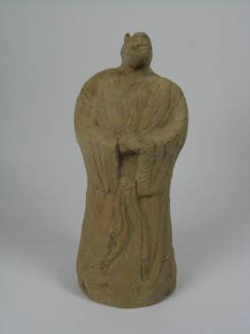 A RARE LIAO DYNASTY CERAMIC SCULPTURE, c.907-