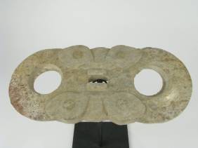 A RARE CHINESE NEOLITHIC JADE ORNAMENT, c.300