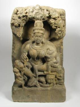 A SUPERB JAIN SANDSTONE SCULPTURE, c.11-13th 