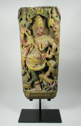 A FINE NORTH INDIAN TEMPLE PANEL, c.19th Cent
