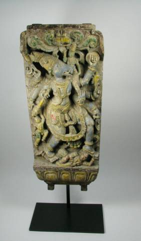 A FINE NORTH INDIAN TEMPLE PANEL, c.19th Cent