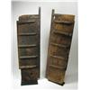 Image 17 : TWO NORTH INDIAN WINDOW SHUTTERS, of wood wit