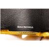 Image 6 : Balenciaga Gold Leather Logo Trifold Wallet