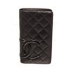 Chanel Black Leather Cambon Bifold Wallet
