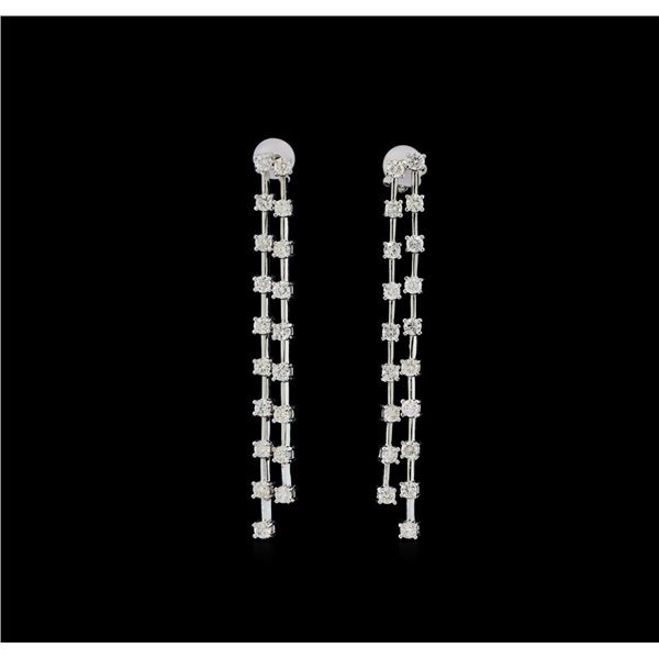 14KT White Gold 2.25 ctw Diamond Earrings