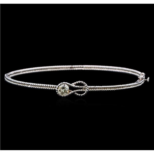 14KT White Gold 0.33 ctw Diamond Bangle Bracelet