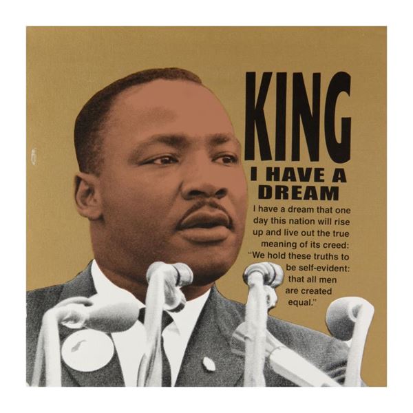 Martin Luther King by Steve Kaufman (1960-2010)