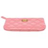 Image 4 : Chanel Pink Reissue Pink Leather Zipper Pouch