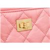 Image 5 : Chanel Pink Reissue Pink Leather Zipper Pouch