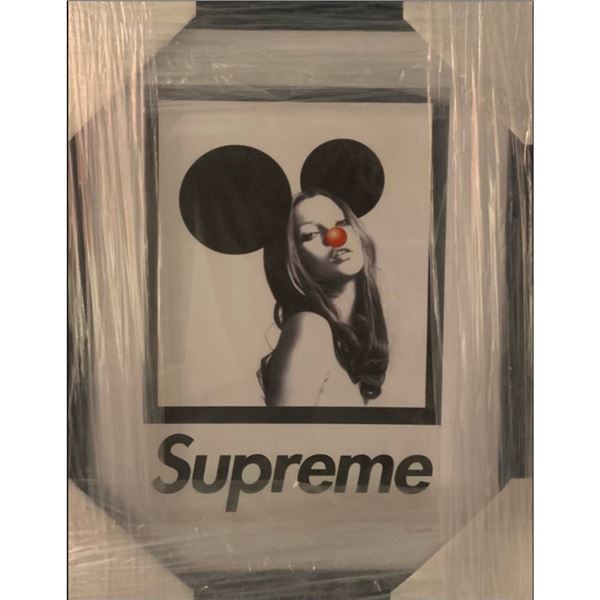 Limited Edition Supermodel Kate Moss Supreme , Fairchild Paris Collection - Framed