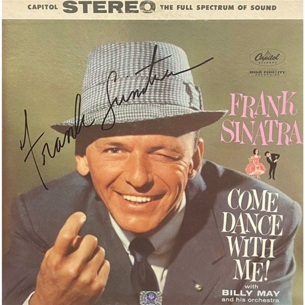 Signed Frank Sinatra Come Dance With Me Album Cover