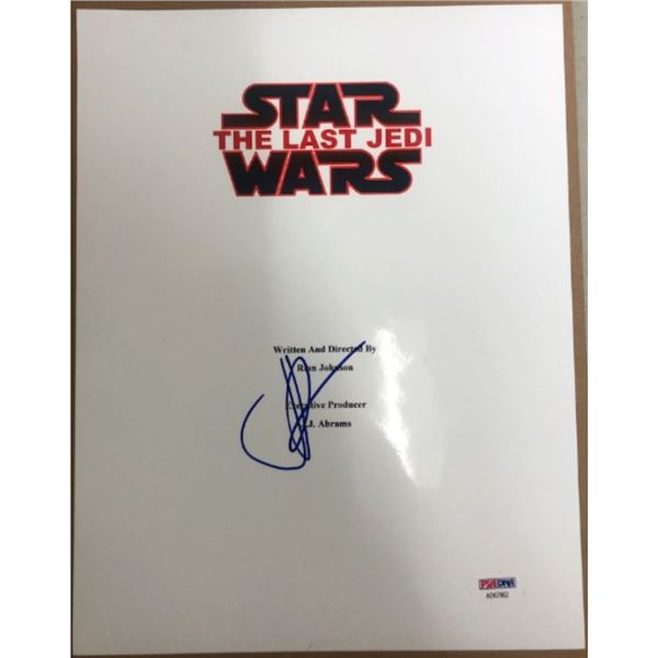 Signed Star Wars The Last Jedi Script