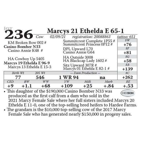 Marcys 21 Ethelda E 65-1