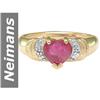 Image 1 : 1.73 ct Ruby & Diamond Ring 14kt Gold