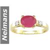 Image 1 : 1.57 ct Ruby & Diamond Ring 14kt Gold