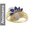 Image 1 : 0.94 ct Blue Sapphire & Diamond Ring 14kt Gold
