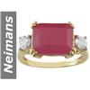 Image 1 : 6.5 ct Ruby & Diamond Ring 14kt Gold