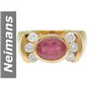 Image 1 : 2.75 ct Ruby & Diamond Ring 14kt Gold