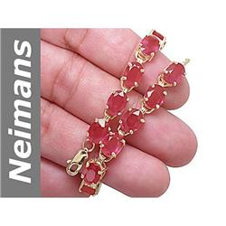 24 ct Ruby Bracelet 14kt Gold