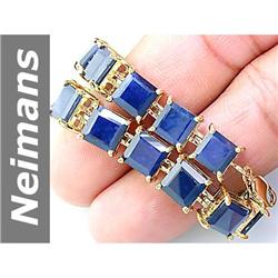 47.5 ct Sapphire Bracelet 14kt Gold