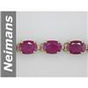 Image 1 : 4.2 ct Ruby Bracelet 14kt Gold