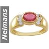 Image 1 : 1.16 ct Ruby & Diamond Ring 14kt Gold