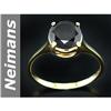 Image 1 : $1NR 2.25 ct Black Diamond Ring 14kt Gold !!