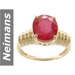 4.4 ct Ruby Ring 14kt Gold