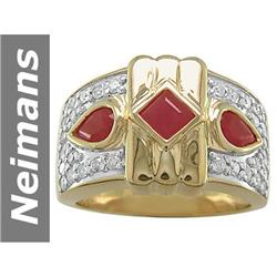1.85 ct Ruby & Diamond Ring 14kt Gold
