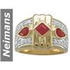 Image 1 : 1.85 ct Ruby & Diamond Ring 14kt Gold