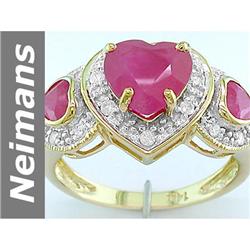 4.7 ct Ruby & Diamond Ring 14kt Gold