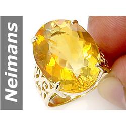 11.87 ct Fire Opal Ring 14kt Gold