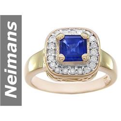 1.59 ct Sapphire & Diamond Ring 14kt Gold