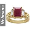 Image 1 : 2.8 ct Ruby & Diamond Ring 14kt Gold
