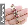 Image 1 : 6.82 ct Ruby & Diamond Bracelet 14kt Gold