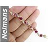 Image 1 : 9.68 ct Ruby & Diamond Bracelet 14kt Gold