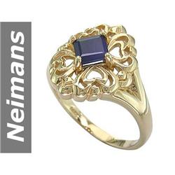 0.85 ct Sapphire Ring 14kt Gold