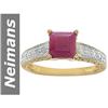 Image 1 : 1.73 ct Ruby & Diamond Ring 14kt Gold
