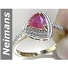 Image 1 : 1.31 ct Ruby & Diamond Ring 14kt Gold