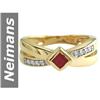Image 1 : 0.31 ct Ruby & Diamond Ring 14kt Gold