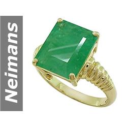 5.5 ct Emerald Ring 14kt Gold