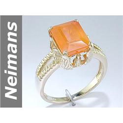 2.5 ct Fire Opal Ring 14kt Gold