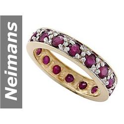 1.58 ct Ruby & Diamond Ring 14kt Gold