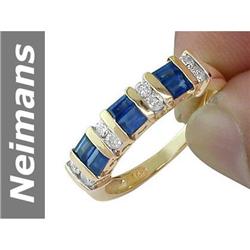 1.68 ct Sapphire & Diamond Ring 14kt Gold