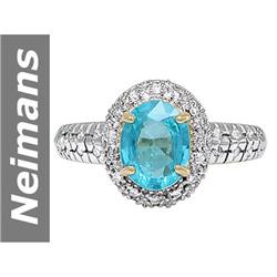 1.50 ct Apatite & Diamond Ring 14kt Gold