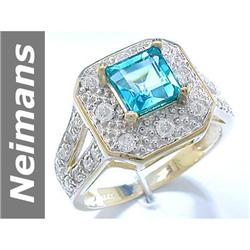 2.05 ct Apatite & Diamond Ring 14kt Gold