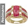 Image 1 : 4.11 ct Ruby & Diamond Ring 14kt Gold