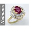 Image 1 : 2.35 ct Ruby & Diamond Ring 14kt Gold