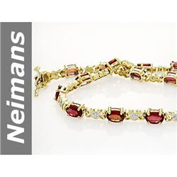 9.15 ct Songea Sapphire & Diamond Bracelet 14kt Gold